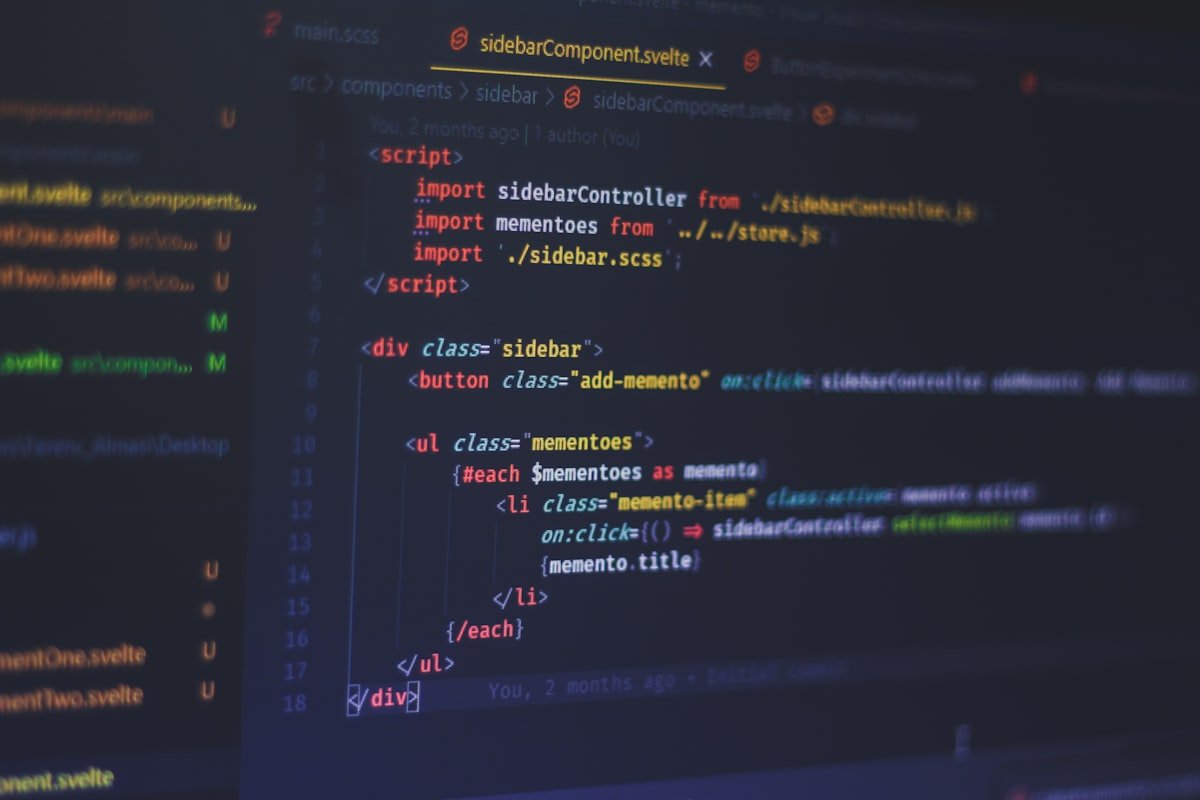 API integration code on a developer screen
